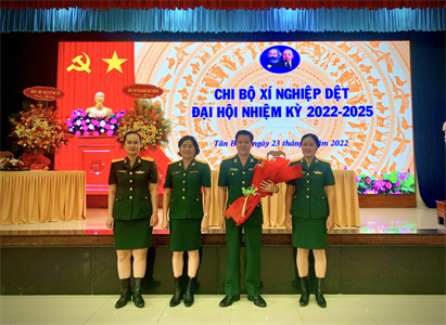 Tổ chức thành công Đại hội Chi bộ Xí nghiệp Dệt nhiệm kỳ 2022 -2025
