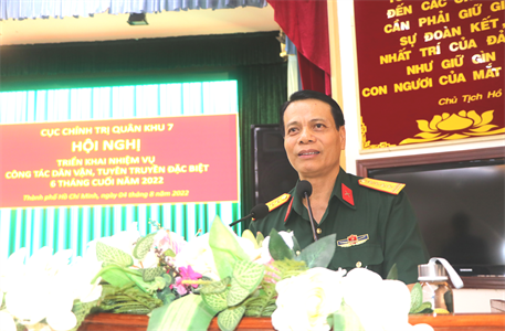 Cục Chính trị Quân khu triển khai nhiệm vụ công tác dân vận, tuyên truyền đặc biệt 6 tháng cuối năm 2022