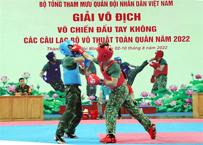 Chung kết giải Vô địch Võ chiến đấu tay không toàn quân