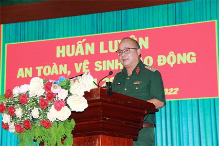 ​Quân khu 7 huấn luyện công tác an toàn, vệ sinh lao động