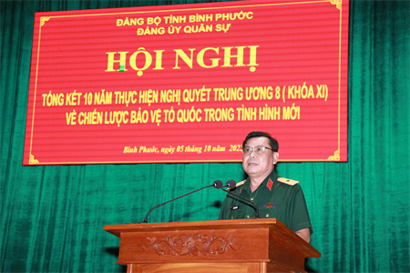 Bình Phước tổng kết 10 năm thực hiện chiến lược bảo vệ Tổ quốc trong tình hình mới
