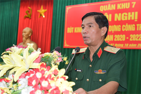 Quân khu 7 tổ chức hội nghị rút kinh nghiệm xây dựng công trình quốc phòng giai đoạn 2020 - 2022