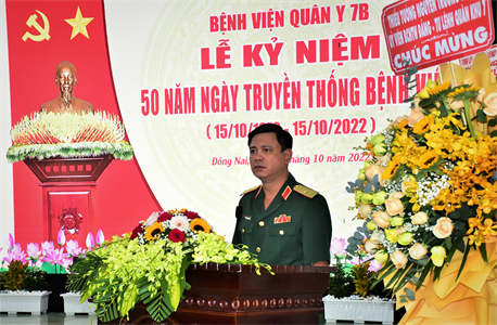Kỷ niệm 50 năm Ngày truyền thống Bệnh viện Quân y 7B