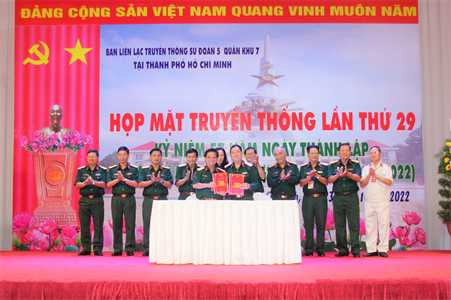 Họp mặt Ban liên lạc truyền thống Sư đoàn 5 lần thứ 29