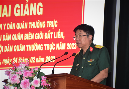 Khai giảng lớp nhân viên quân y cho dân quân thường trực