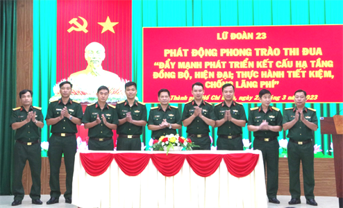 Lữ đoàn 23 phát động các phong trào thi đua