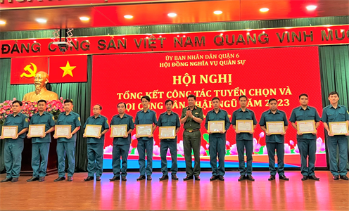 Quận 6 hoàn thành tốt công tác tuyển chọn và gọi công dân nhập ngũ năm 2023