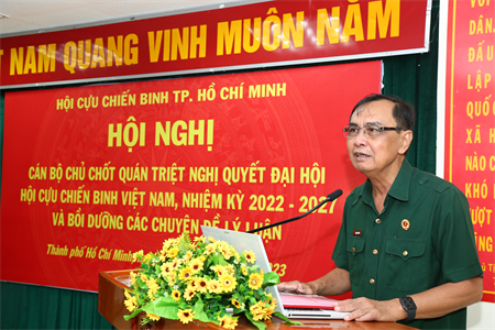 Hội Cựu chiến binh Thành phố Hồ Chí Minh tập huấn cán bộ chủ chốt sau Đại hội lần thứ VII