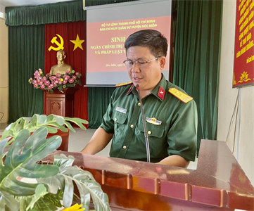 Ban Chỉ huy quân sự huyện Hóc Môn: Xây dựng đơn vị vững mạnh toàn diện