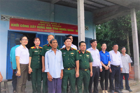Kho K6 khởi công xây dựng nhà tình nghĩa quân – dân