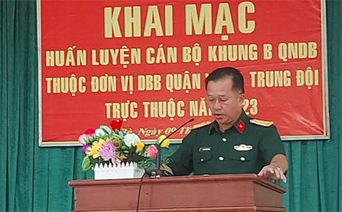 Ban CHQS Quận 10 khai mạc huấn luyện dự bị động viên