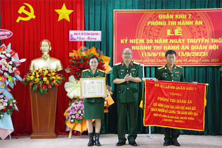 Lễ kỷ niệm 30 năm Ngày truyền thống Ngành Thi hành án Quân đội