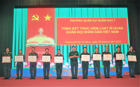 Trường Quân sự Quân khu tổng kết thực hiện Luật Sĩ quan