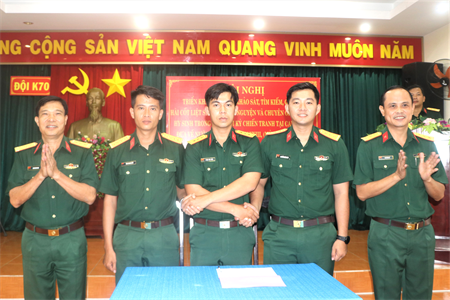 Đội K70 triển khai nhiệm vụ tìm kiếm, quy tập hài cốt liệt sĩ đợt 1, mùa khô 2023-2024