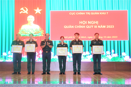 Cục Chính trị Quân khu hội nghị quân chính quý III năm 2023