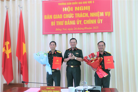 Bàn giao chức trách, nhiệm vụ Bí thư Đảng ủy, Chính ủy Trường bắn Quốc gia khu vực 3