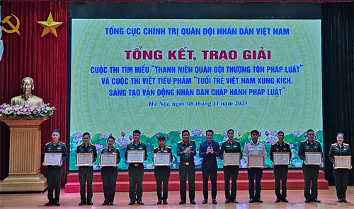 Quân khu 7 đoạt giải cao hai cuộc thi tìm hiểu pháp luật và viết tiểu phẩm pháp luật