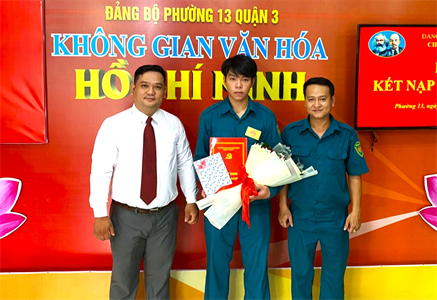 Đảng viên trẻ Phường 13, Quận 3 tình nguyện nhập ngũ
