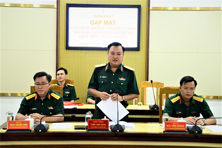 Quân khu 7 gặp mặt lãnh đạo Hội Cựu chiến binh các tỉnh, thành phố trên địa bàn