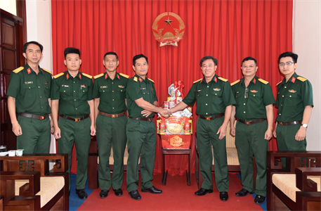 Đại tá Thái Thành Đức thăm, chúc Tết các cơ quan, đơn vị