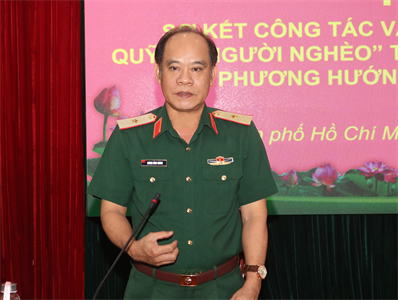 Ban vận động Quỹ “Vì người nghèo” Quân khu sơ kết công tác vận động quản lý, sử dụng Quỹ “Vì người nghèo” năm 2023