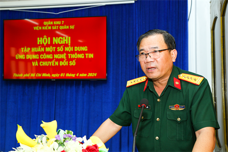 Viện Kiểm sát Quân sự Quân khu 7 tập huấn ứng dụng công nghệ thông tin và chuyển đổi số