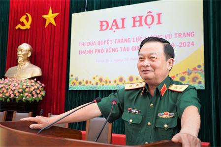 Trung tướng Trần Hoài Trung kiểm tra công tác chuẩn bị Đại hội Thi đua Quyết thắng Ban CHQS thành phố Vũng Tàu