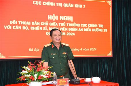 ​Lắng nghe tâm tư, nguyện vọng của cán bộ, chiến sĩ, nhân viên Đoàn An điều dưỡng 28