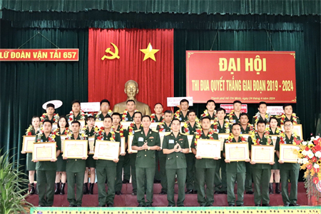 Lữ đoàn 657 tổ chức thành công Đại hội Thi đua Quyết thắng giai đoạn 2019 - 2024