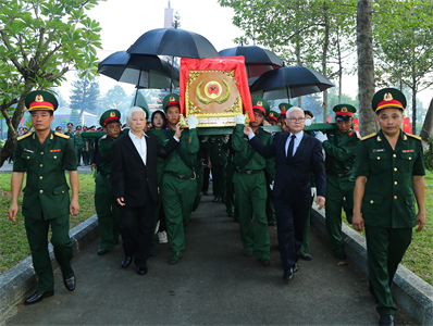 Tỉnh Bình Dương truy điệu và an táng hài cốt liệt sĩ