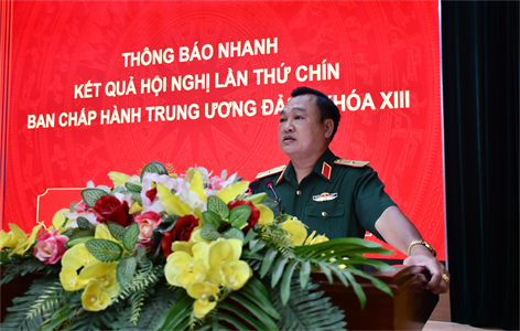 Thường vụ Đảng ủy, Bộ Tư lệnh Quân khu 7 thông báo nhanh kết quả Hội nghị Trung ương 9 khóa XIII