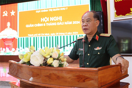 Cục Chính trị Quân khu Hội nghị Quân chính 6 tháng đầu năm 2024