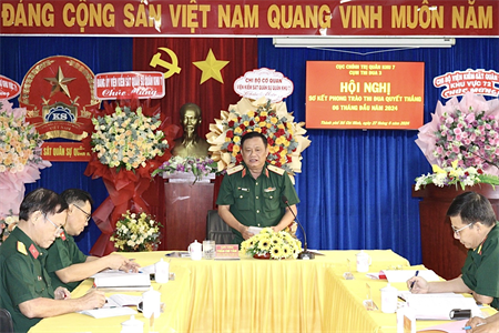 Cụm thi đua 3, Cục Chính trị Quân khu sơ kết Phong trào Thi đua Quyết thắng 6 tháng đầu năm 2024