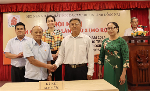 Đồng Nai tiếp tục phối hợp giữa Hội Cựu chiến binh và Hội Nạn nhân chất độc da cam/dioxin
