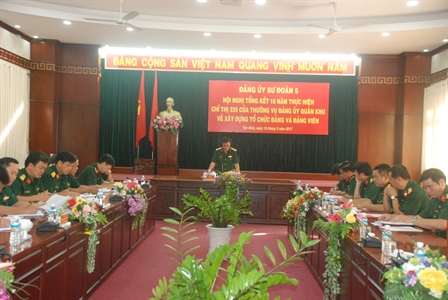 Sư đoàn 5: Năng lực lãnh đạo, sức chiến đấu của Đảng bộ được nâng lên