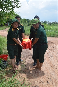 Ban CHQS huyện Hóc Môn (BTL thành phố Hồ Chí Minh): Quy tập hài cốt liệt sĩ