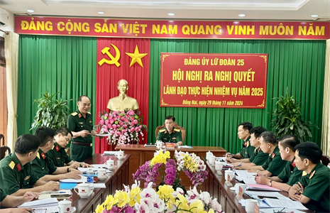 Đảng ủy Lữ đoàn 25 ra nghị quyết lãnh đạo thực hiện nhiệm vụ năm 2025