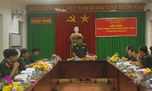 Cụm thi đua II Cục Hậu cần sơ kết phong trào thi đua quyết thắng 6 tháng đầu năm