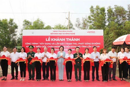 Bình Phước: Khánh thành công trình trạm thu, phát sóng di động vùng biên