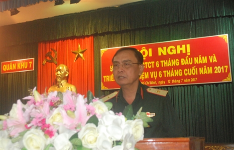 Quân khu 7 triển khai nhiệm vụ CTĐ,CTCT 6 tháng cuối năm 2017