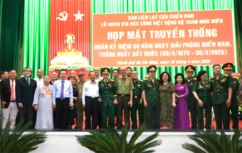 Họp mặt Ban liên lạc Lữ đoàn 316 đặc công biệt động Bộ Tham mưu Miền B2