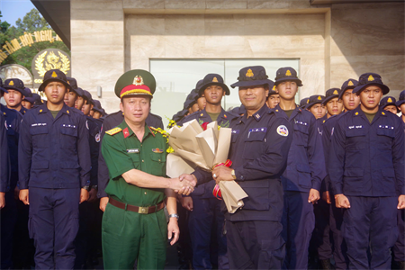 Tỉnh Bình Dương tiễn đoàn Quân đội các nước tham gia diễu binh, diễu hành về nước
