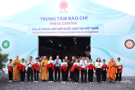 Khánh thành Trung tâm báo chí phục vụ Đại lễ Vesak Liên hợp quốc năm 2025