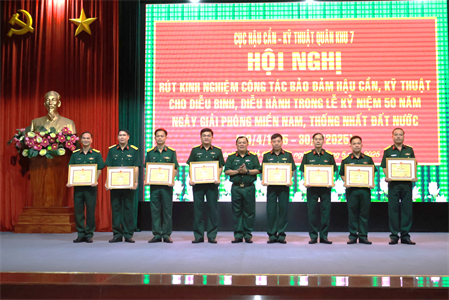 Cục Hậu cần – Kỹ thuật Quân khu 7 rút kinh nghiệm công tác bảo đảm hậu cần, kỹ thuật nhiệm vụ A50