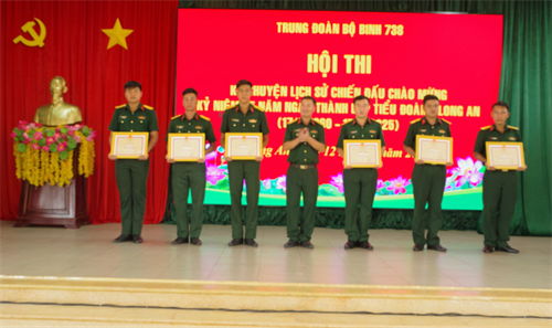 Hội thi kể chuyện chiến đấu chào mừng kỷ niệm 65 năm Ngày thành lập Tiểu đoàn 1 Long An.