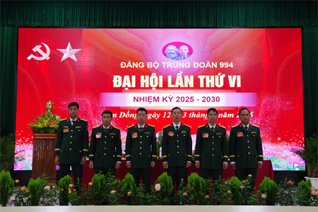 Đảng bộ Trung đoàn 994 tổ chức thành công đại hội nhiệm kỳ 2025 – 2030