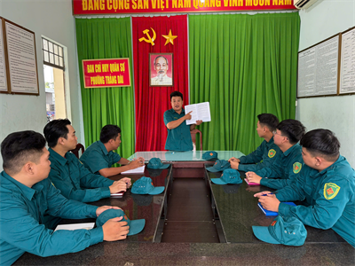 Ban CHQS phường Trảng Dài làm tốt công tác chuẩn bị sáp nhập và huấn luyện sẵn sàng chiến đấu