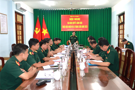 Đảng ủy Sư đoàn 7 ra nghị quyết lãnh đạo thực hiện nhiệm vụ 6 tháng cuối năm 2025