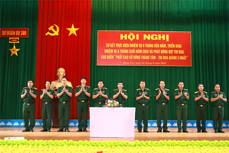 Sư đoàn 309 phát động đợt thi đua cao điểm “Phất cao cờ hồng tháng Tám – thi đua giành 3 nhất”