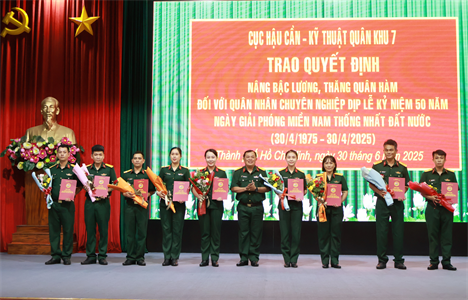 Cục Hậu cần – Kỹ thuật Quân khu 7 sơ kết công tác Đảng, công tác chính trị 6 tháng đầu năm 2025